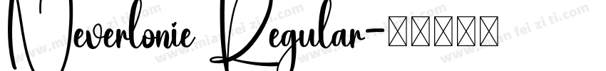 Neverlonie Regular字体转换